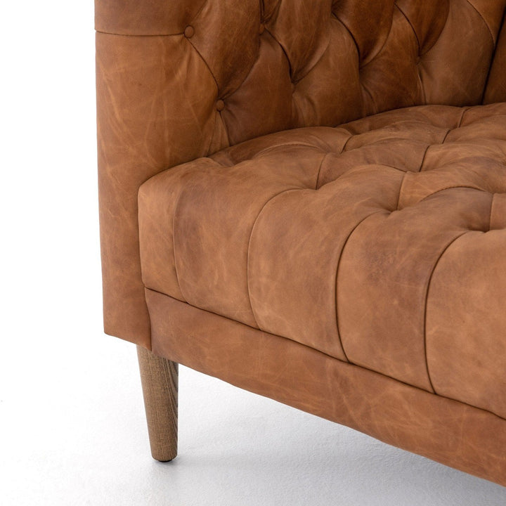 Wilson Leather Chair - Natural Washed Camel