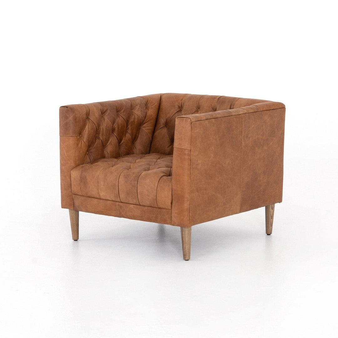 Wilson Leather Chair - Natural Washed Camel