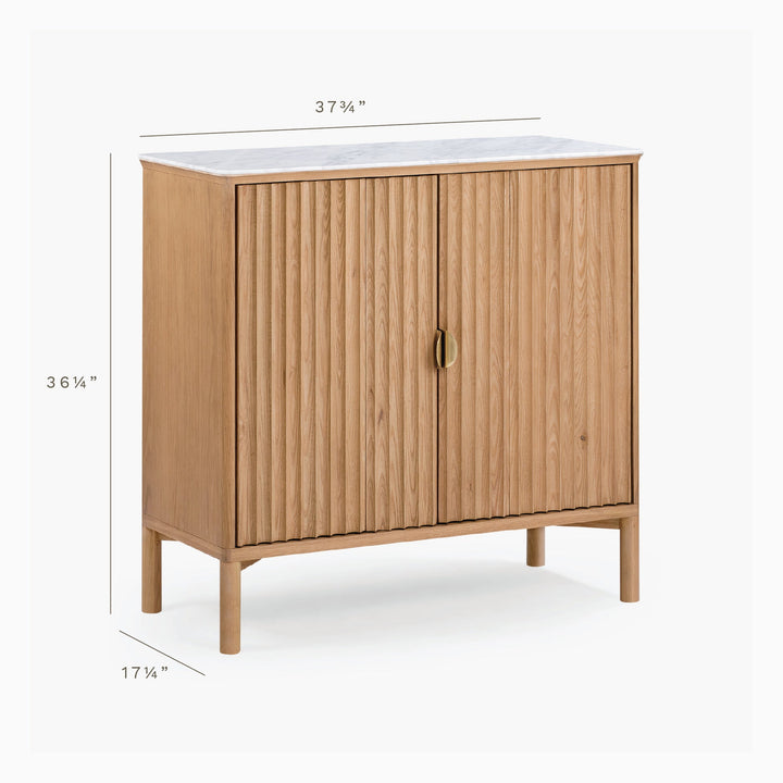 Co.House Olive Reeded Cabinet
