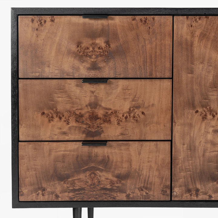 Gregory Burl Buffet - Dark Brown Burl