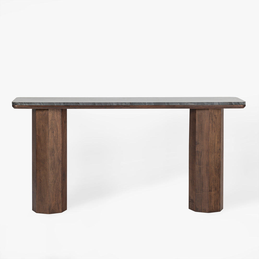 Co.House Hex Leg Marble Console Table