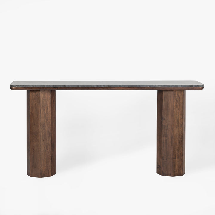 Co.House Hex Leg Marble Console Table