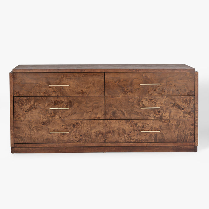 Co.House Wesley 6-Drawer Burl Dresser