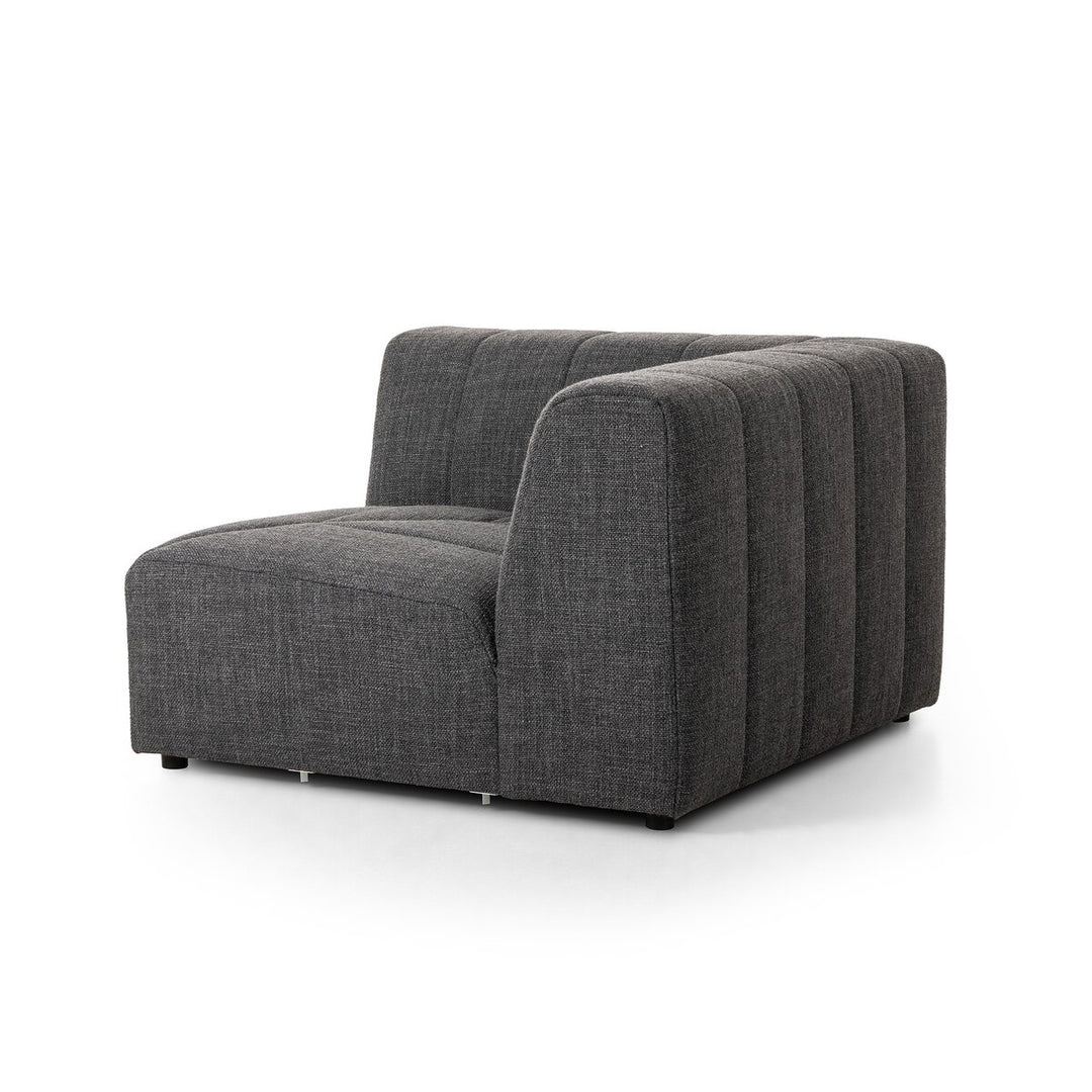 Build Your Own: Ashford Channeled Sectional - Corner Piece - Saxon Charcoal