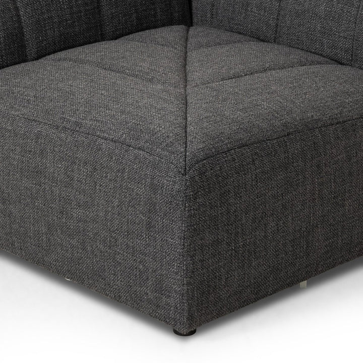 Build Your Own: Ashford Channeled Sectional - Corner Piece - Saxon Charcoal