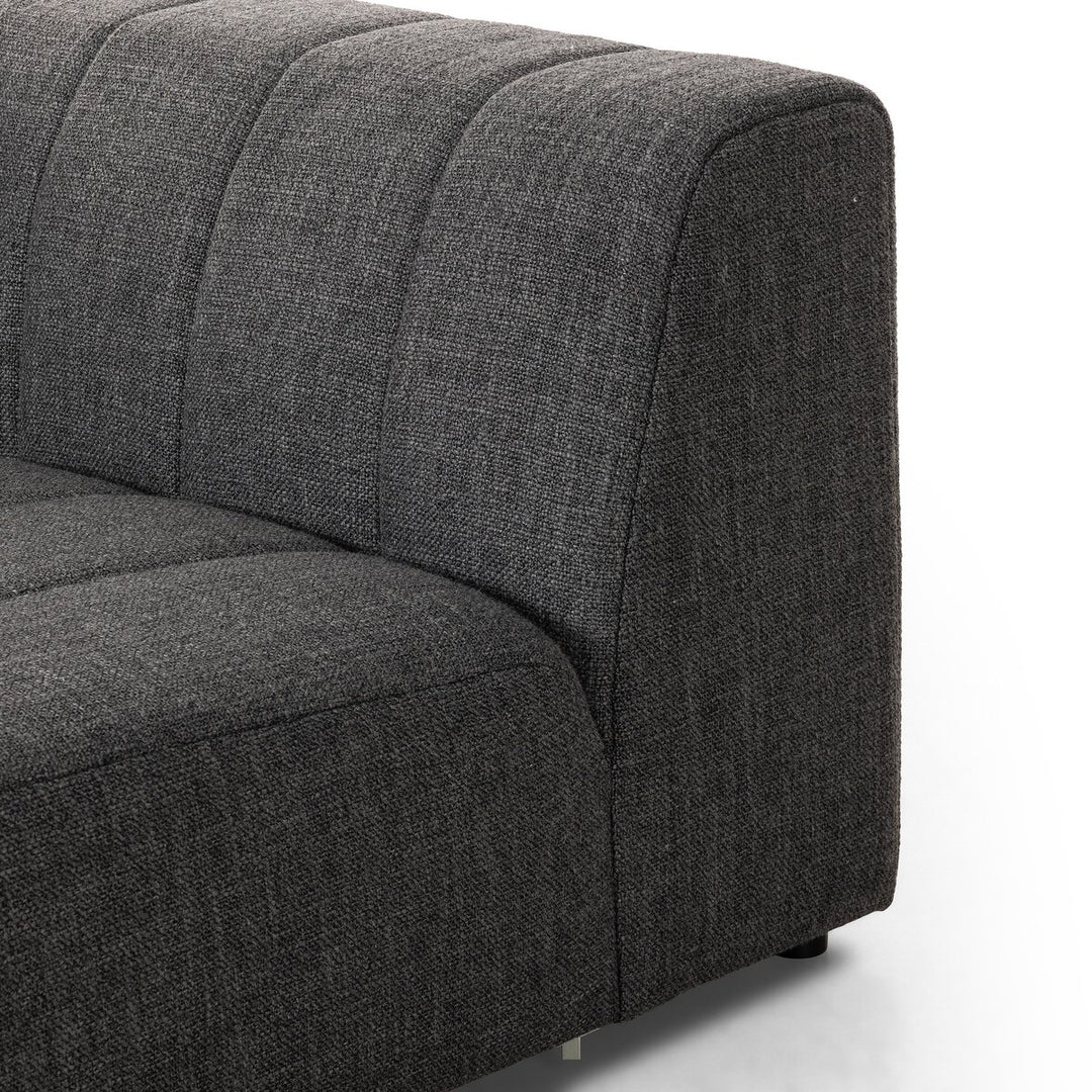 Build Your Own: Ashford Channeled Sectional - Corner Piece - Saxon Charcoal