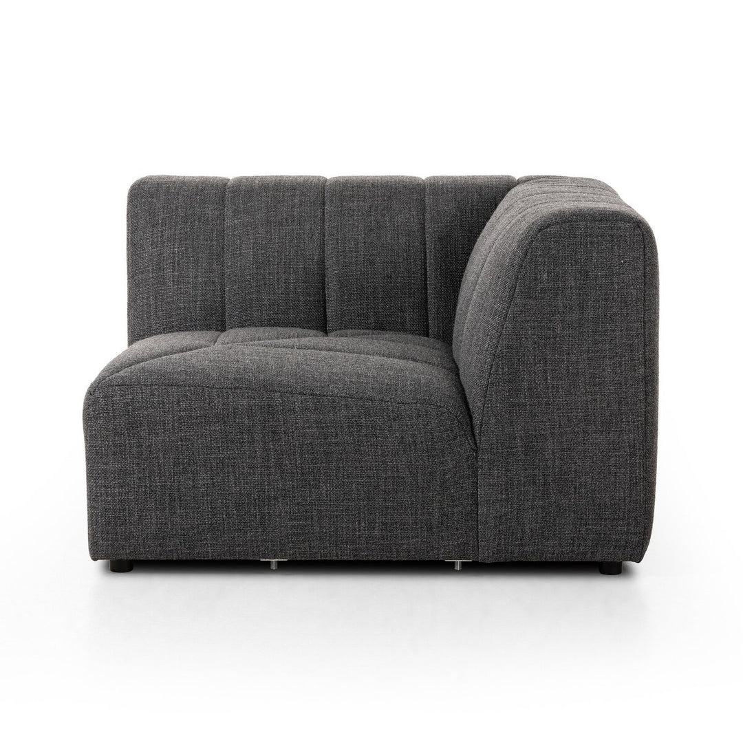 Build Your Own: Ashford Channeled Sectional - Corner Piece - Saxon Charcoal