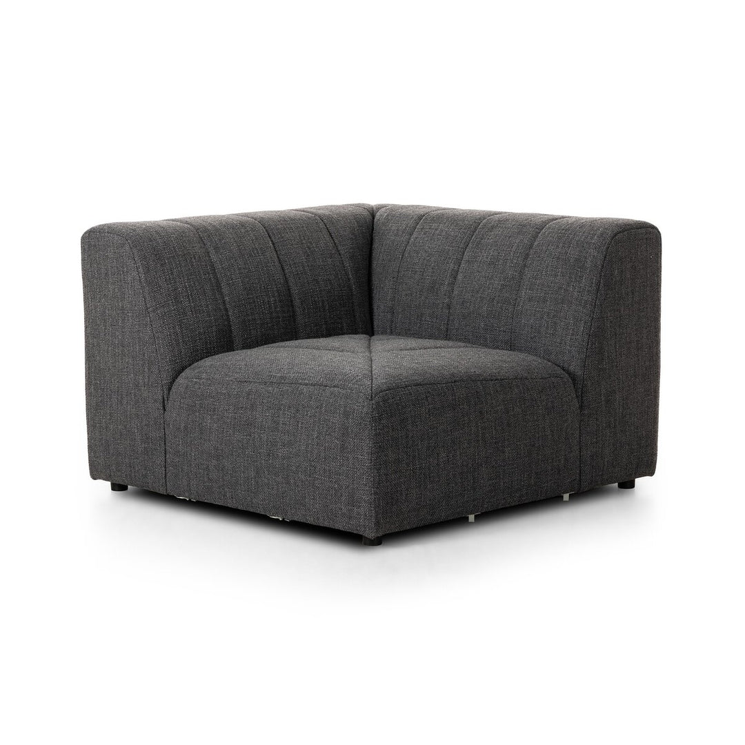 Build Your Own: Ashford Channeled Sectional - Corner Piece - Saxon Charcoal