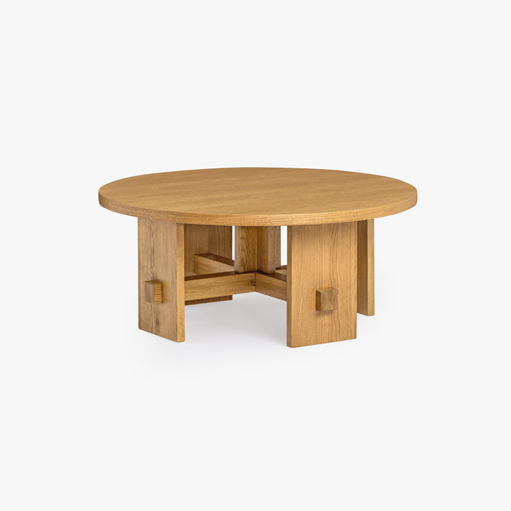 Co.House Saguaro Round Oak Coffee Table