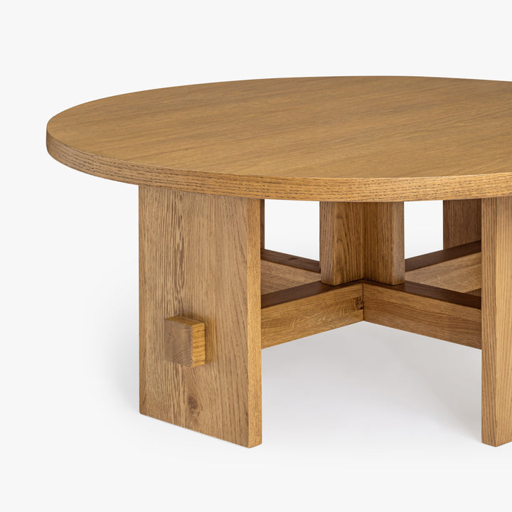 Co.House Saguaro Round Oak Coffee Table