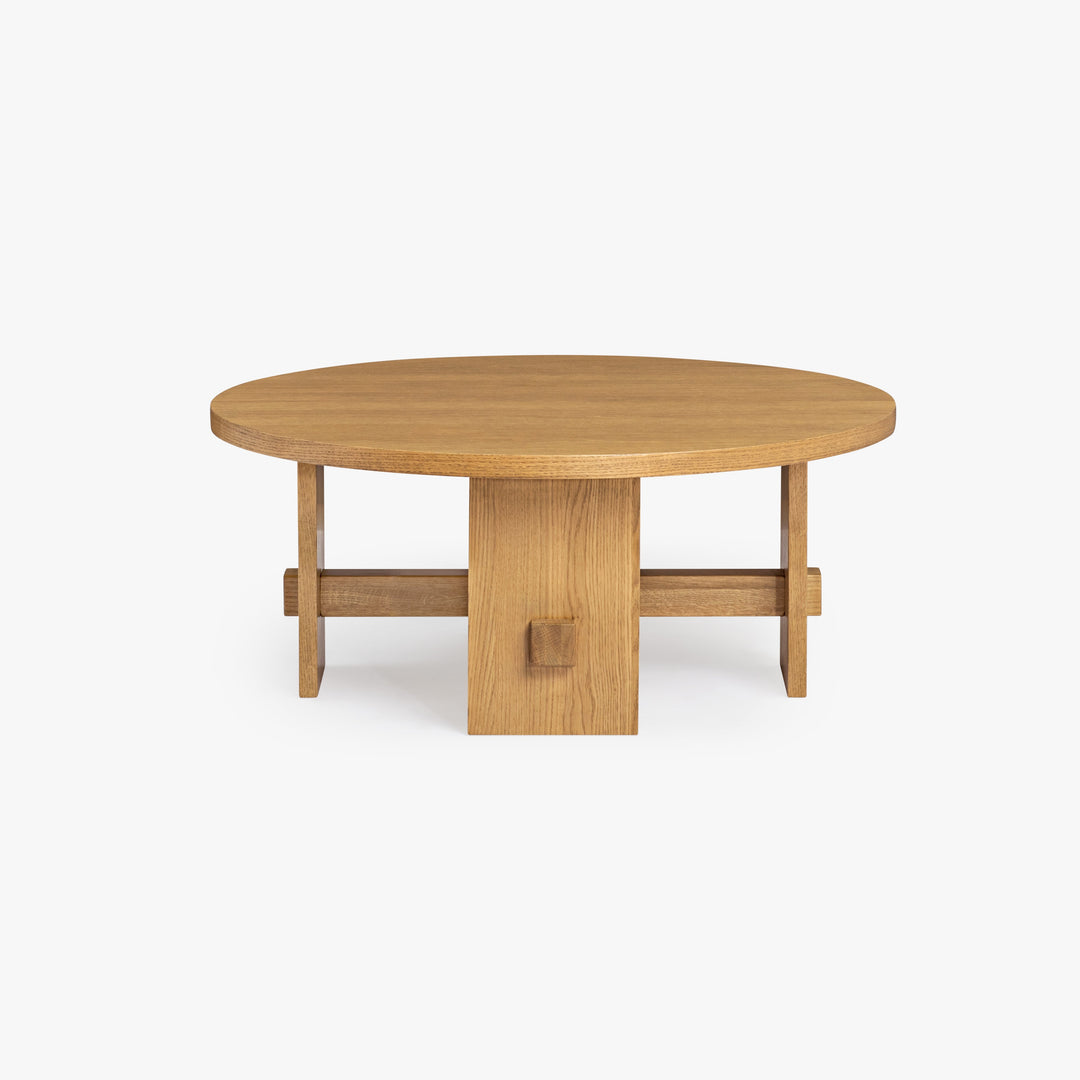 Co.House Saguaro Round Oak Coffee Table