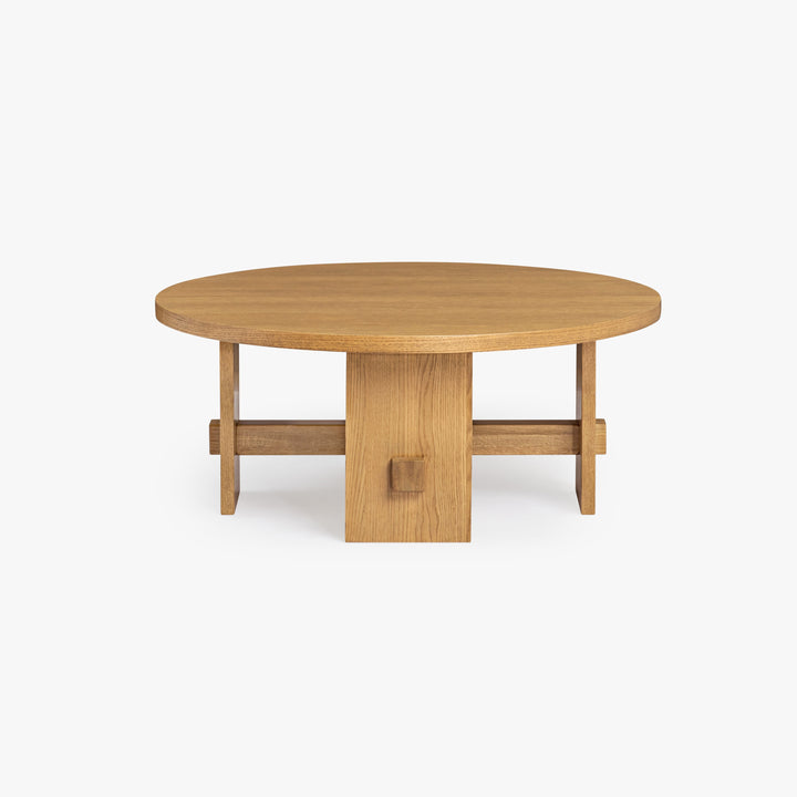 Co.House Saguaro Round Oak Coffee Table