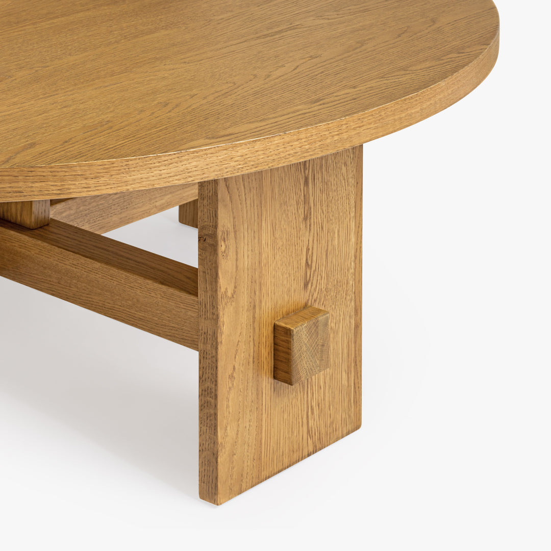 Co.House Saguaro Round Oak Coffee Table