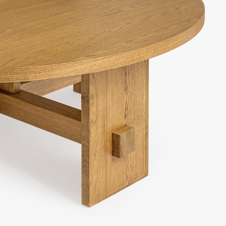 Co.House Saguaro Round Oak Coffee Table