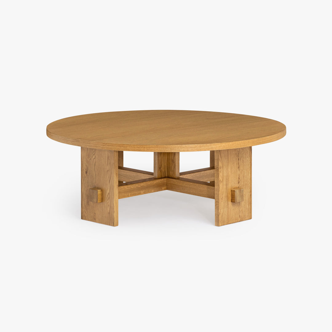 Co.House Saguaro Round Oak Coffee Table