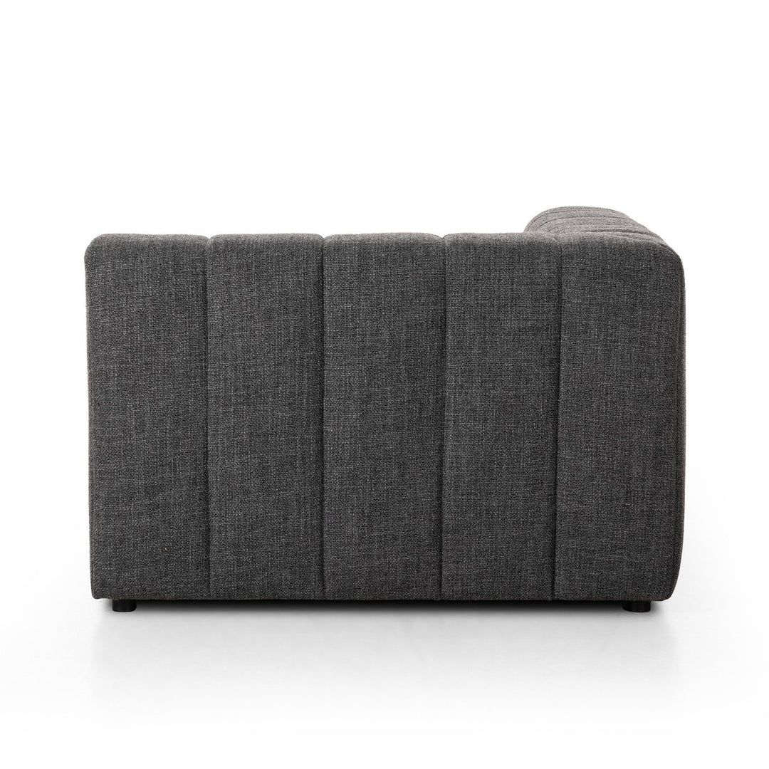 Build Your Own: Ashford Channeled Sectional - Laf Piece - Saxon Charcoal