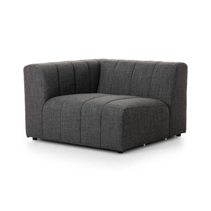 Build Your Own: Ashford Channeled Sectional - Laf Piece - Saxon Charcoal