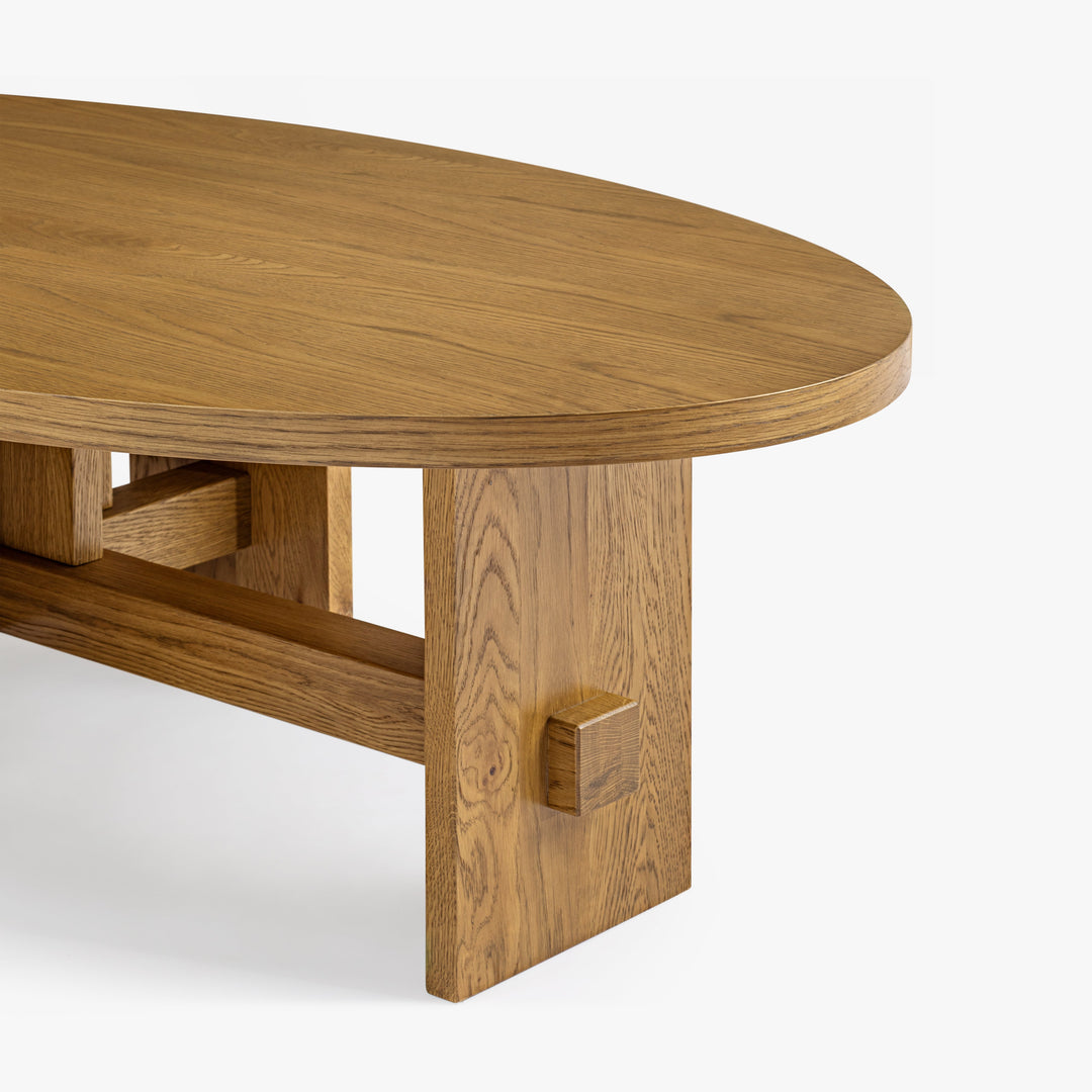 Co.House Saguaro Oval Oak Coffee Table