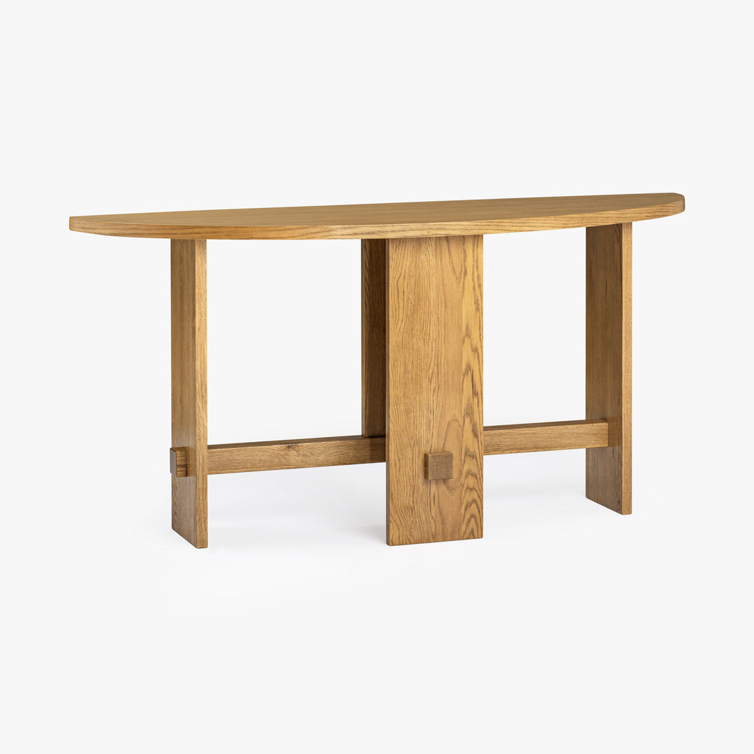 Co.House Saguaro Oak Demi-Lune Console