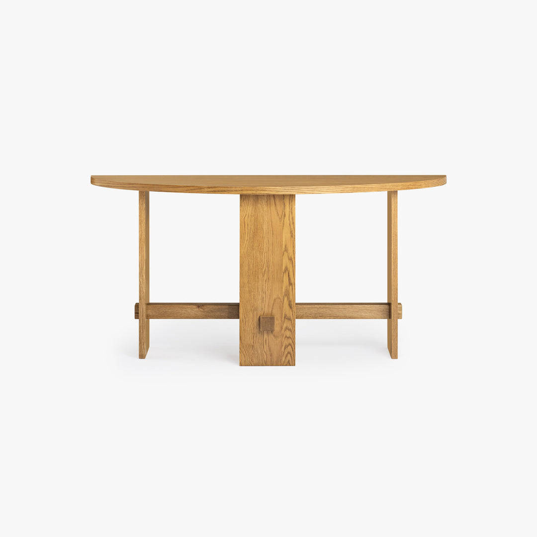 Co.House Saguaro Oak Demi-Lune Console
