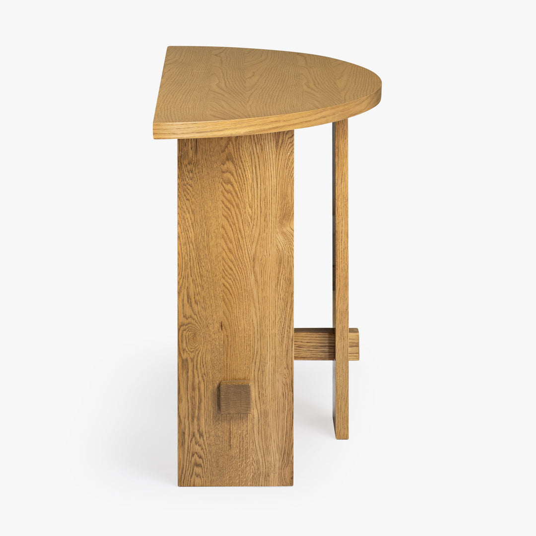 Co.House Saguaro Oak Demi-Lune Console