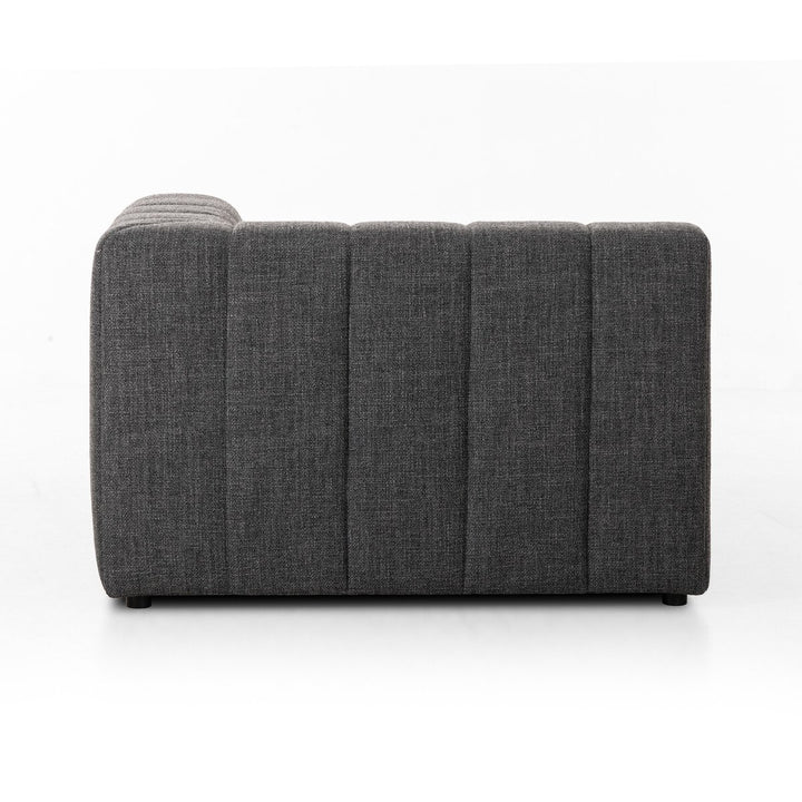 Build Your Own: Ashford Channeled Sectional - Right Chaise - Saxon Charcoal