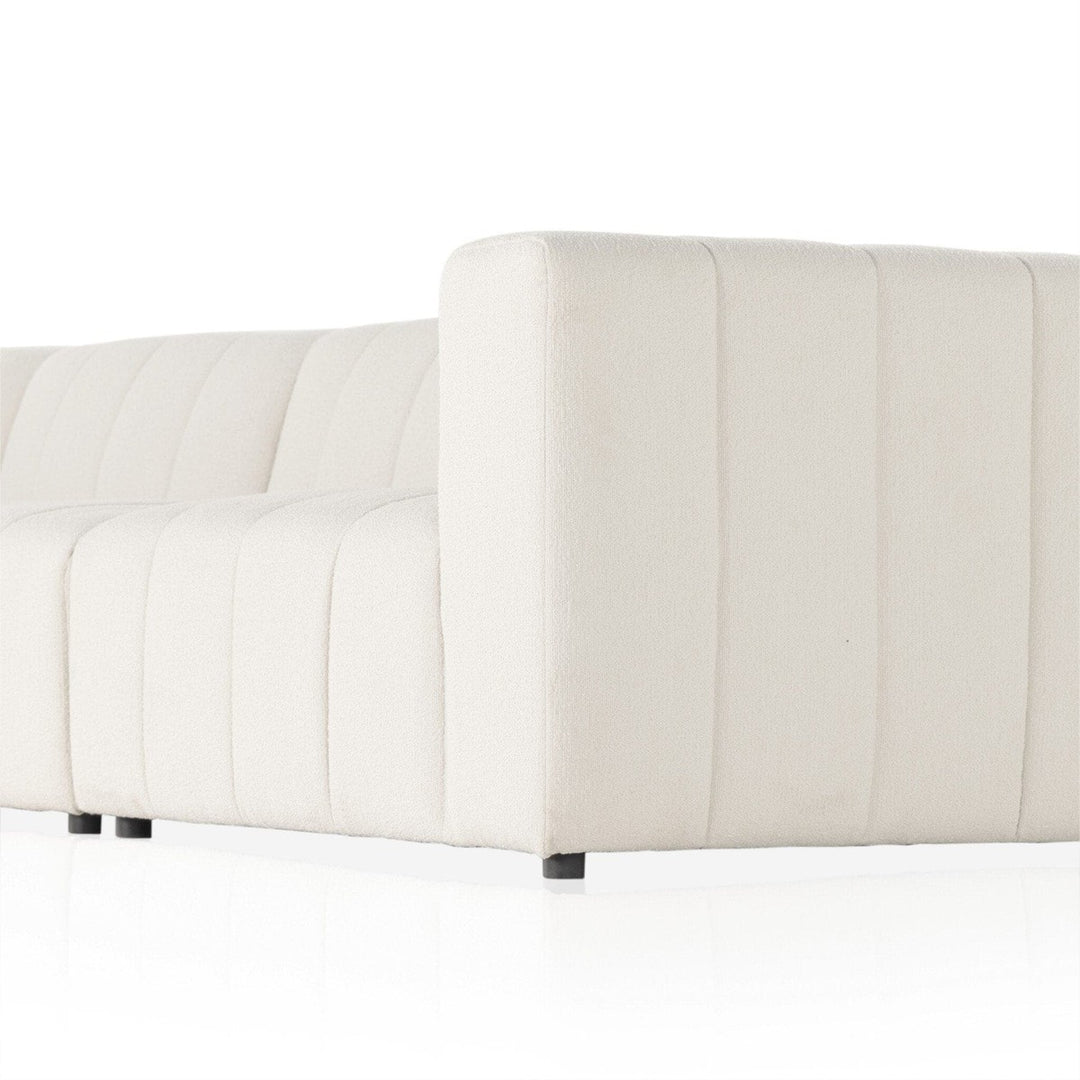 Logan Channeled 4-Piece Sectional - Fayette Cloud - Left Chaise