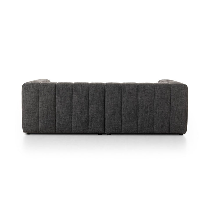 Ashford Channeled 2-Piece Sectional - Left Arm Facing - Saxon Charcoal