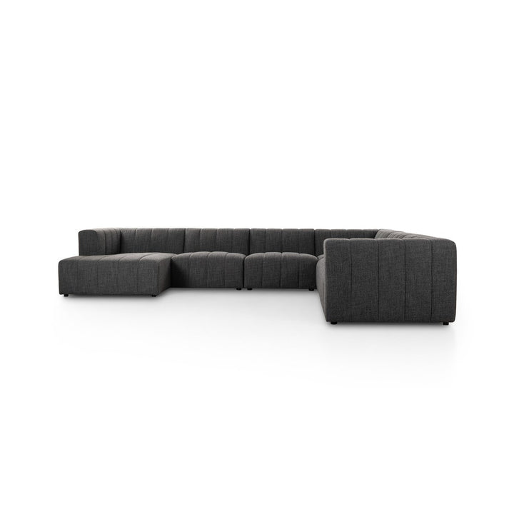 Ashford Channeled 6Pc Laf Chaise Sectional