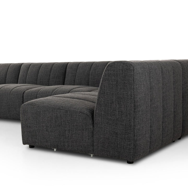 Ashford Channeled 5Pc Laf Chaise Sectional