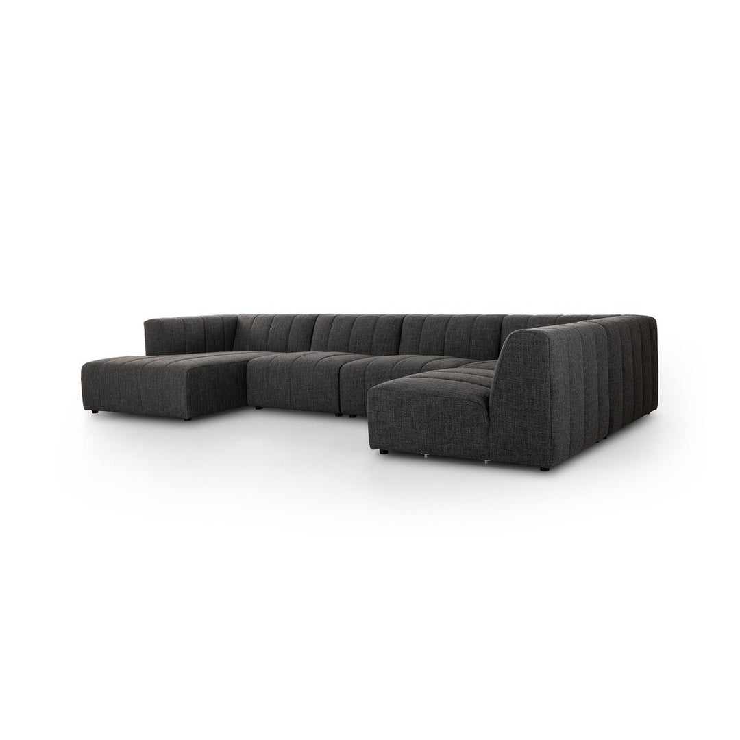 Ashford Channeled 5Pc Laf Chaise Sectional