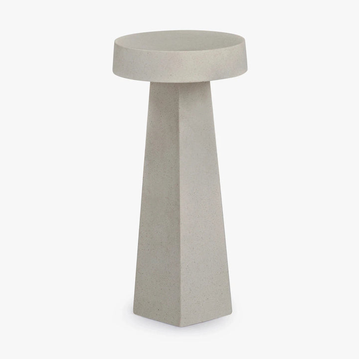 Obelisk Fibercement Drink Table - Texture White #2