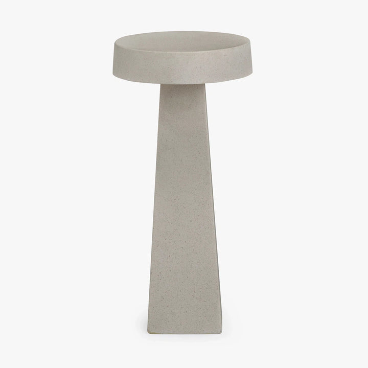 Obelisk Fibercement Drink Table - Texture White #2