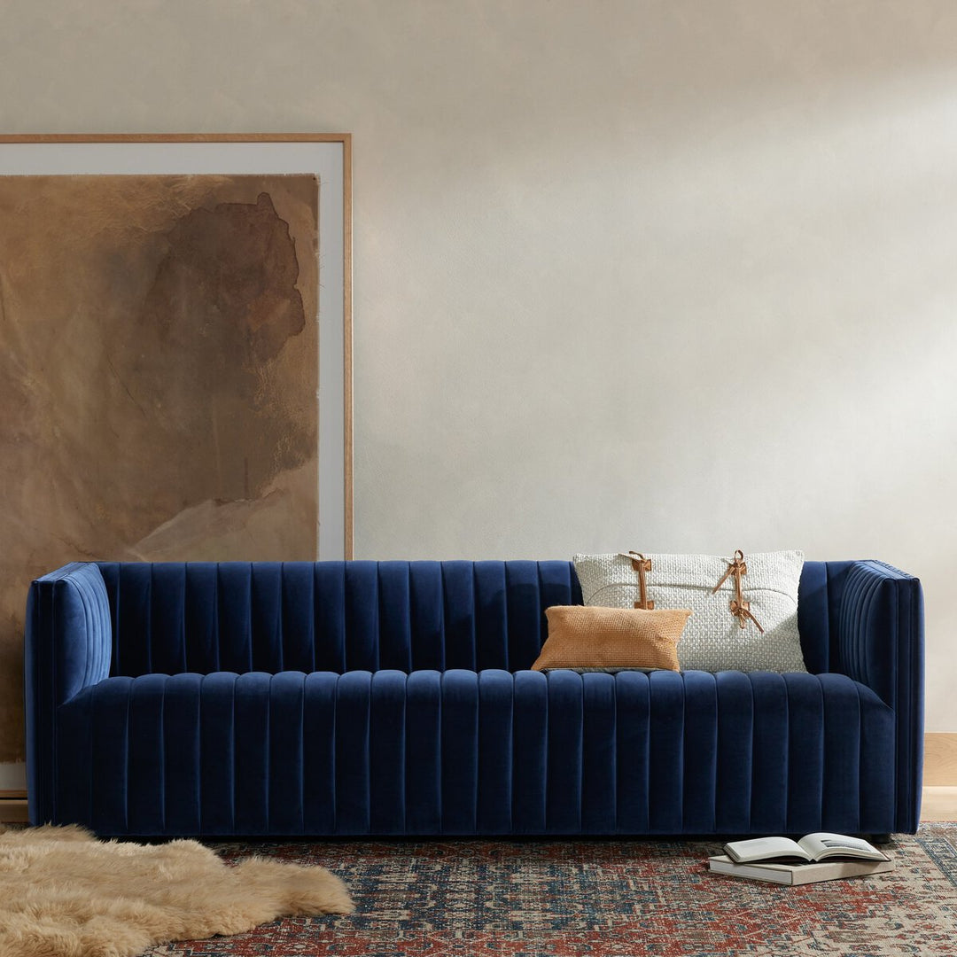 Donovan Sofa - Sapphire Navy - 88"