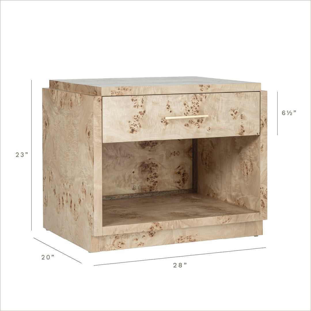 Co.House Wesley Burl Nightstand