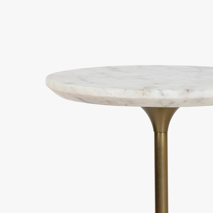 Laura Drink table - White Marble