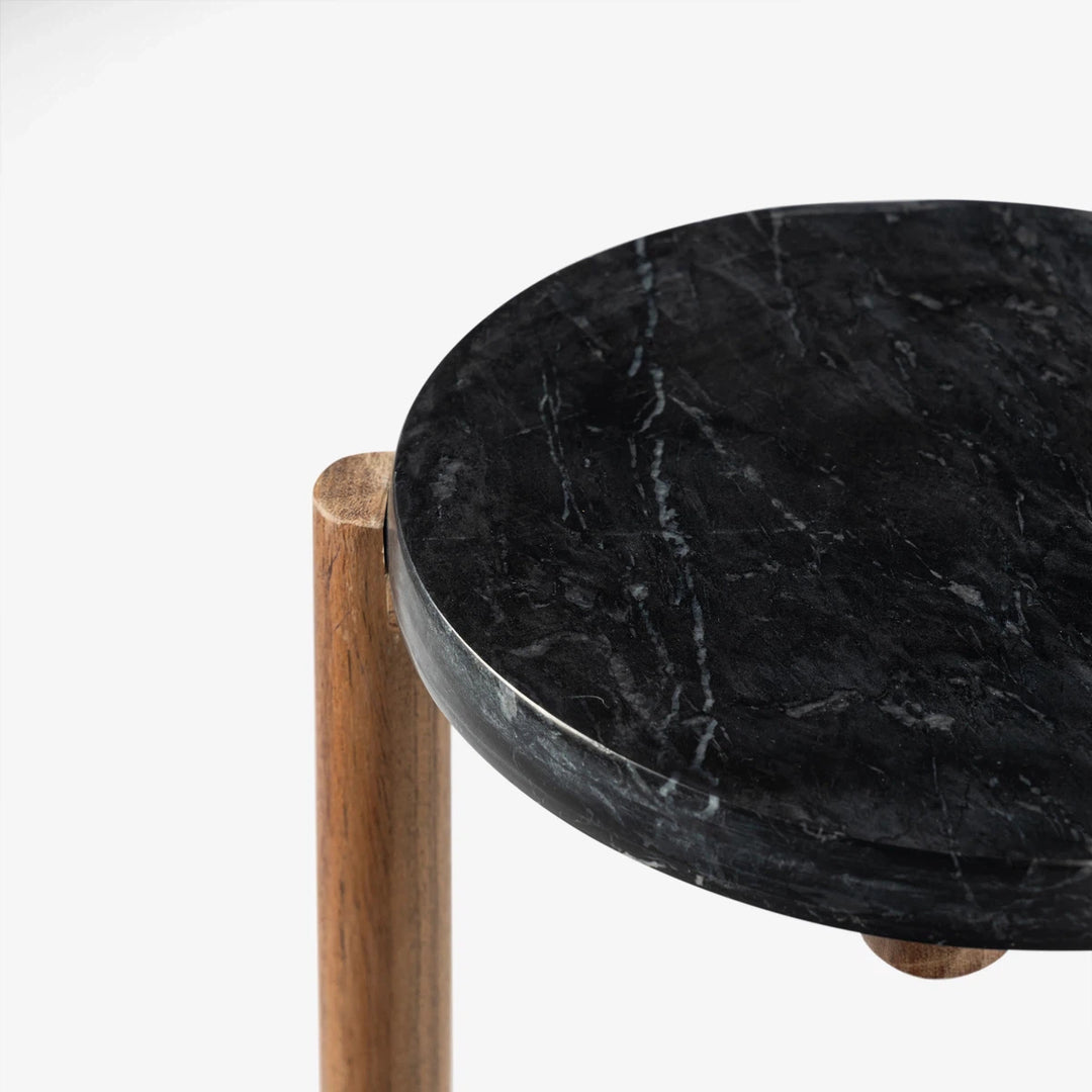 Jarett Drink Table - Acacia / Marble