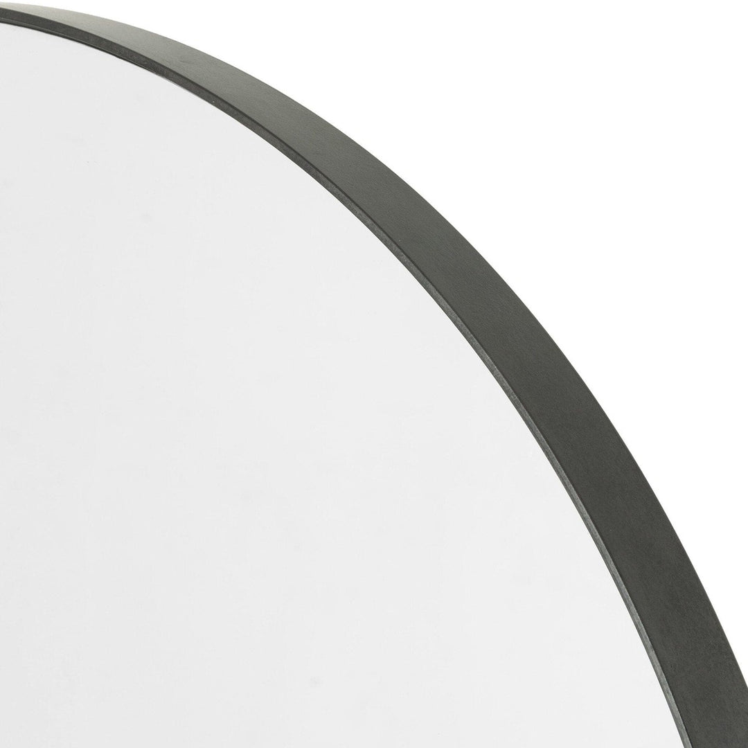 Bellevue Round Mirror - Rustic Black