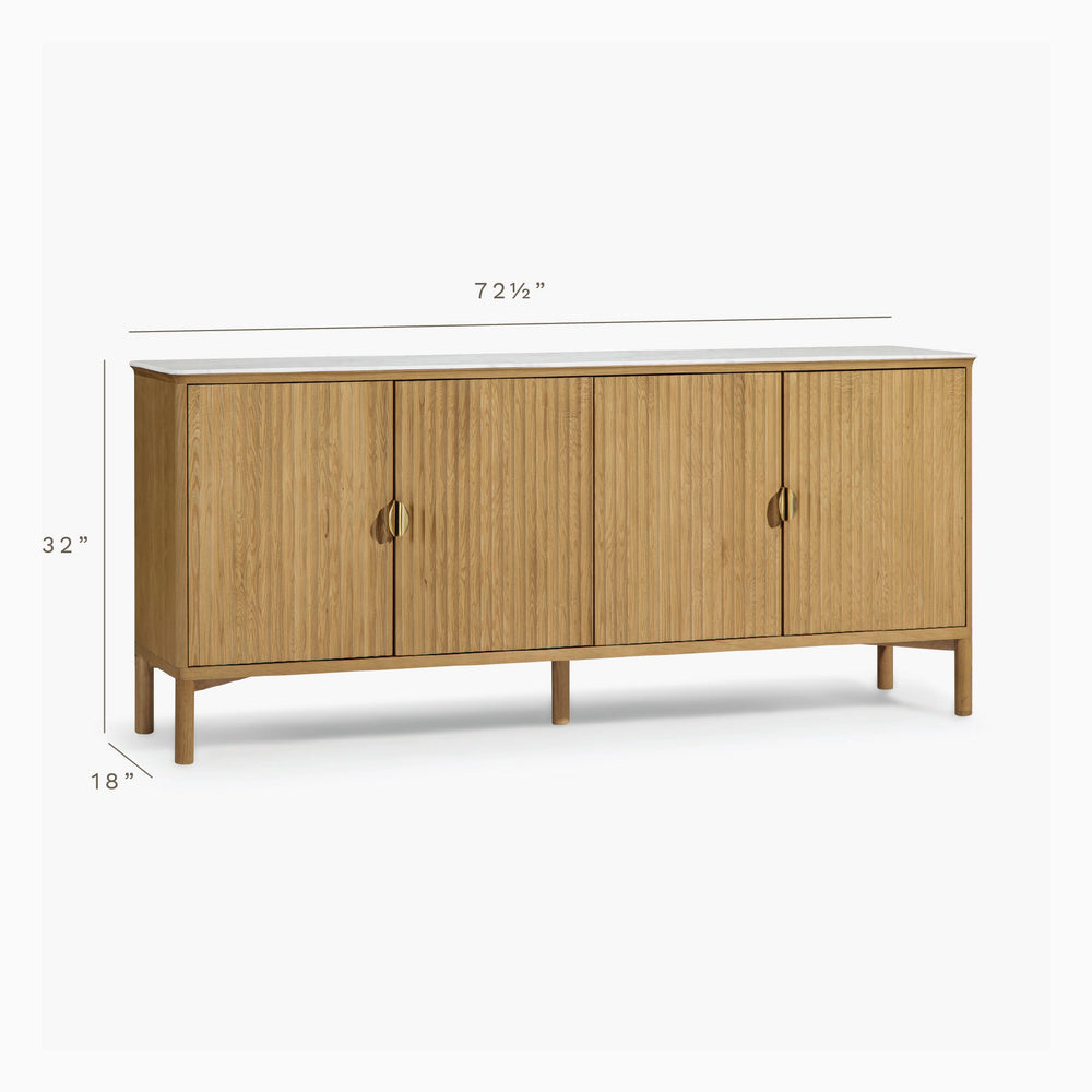 Co.House Olive 4-door Oak Buffet