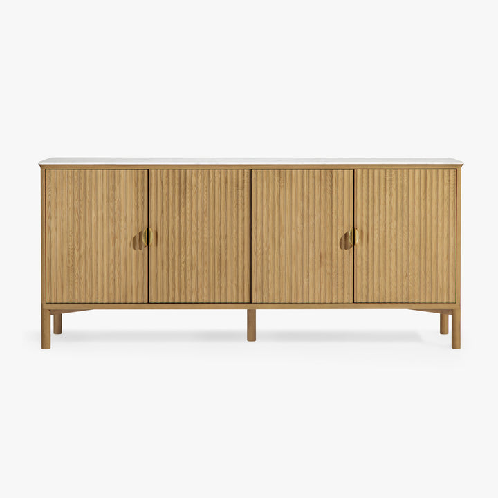 Co.House Olive 4-door Oak Buffet