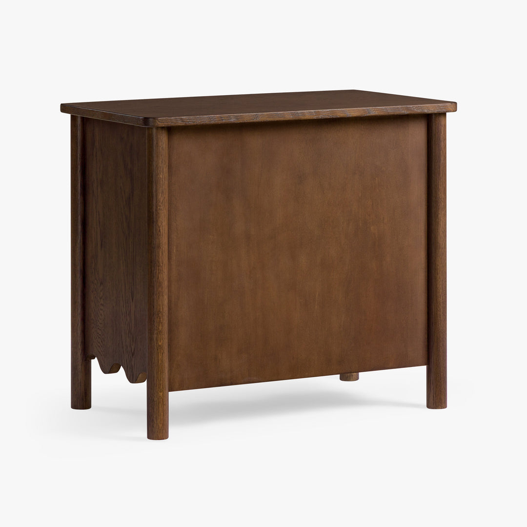 Co.House Onda 3-Drawer Oak Nightstand