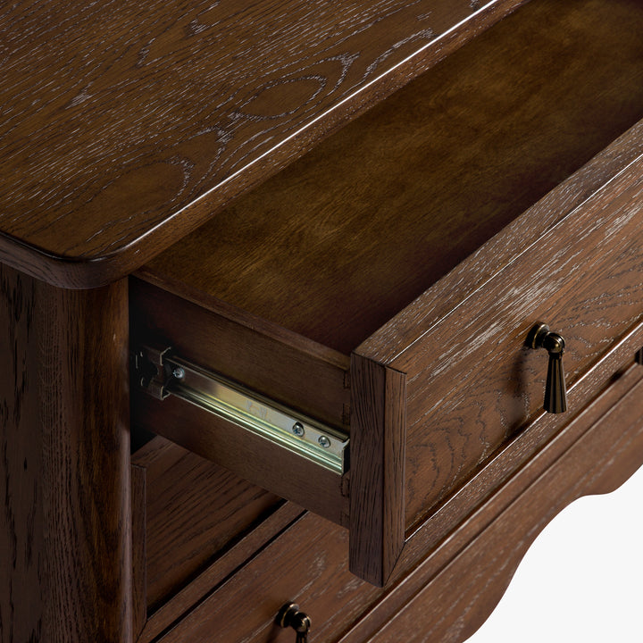 Co.House Onda 3-Drawer Oak Nightstand