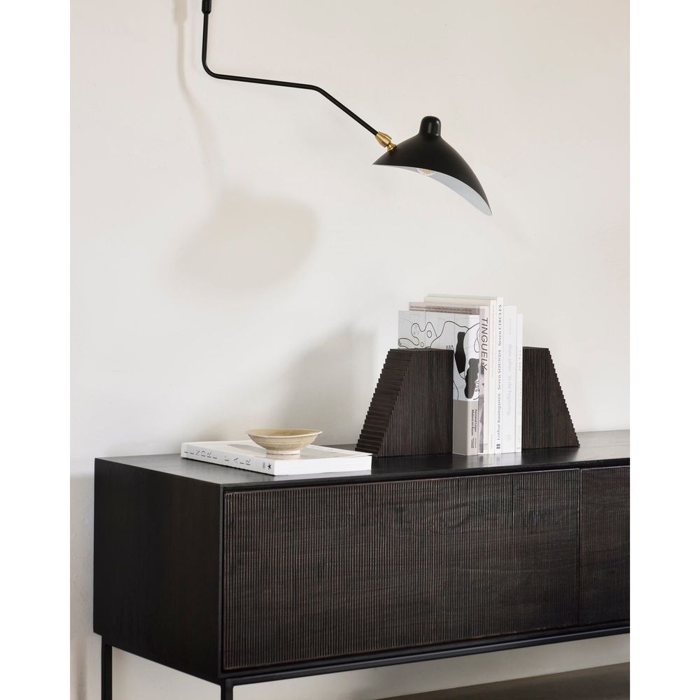 Bookends Grooves Book Ends - Brown