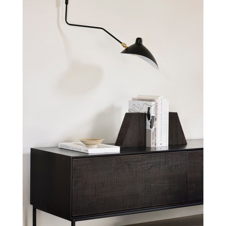 Bookends Grooves Book Ends - Brown