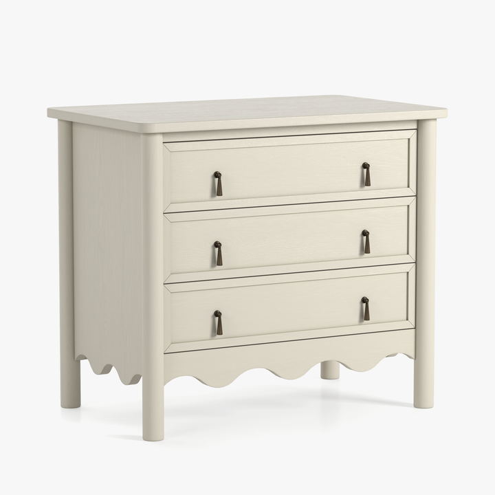 Co.House Onda 3-Drawer Oak Nightstand