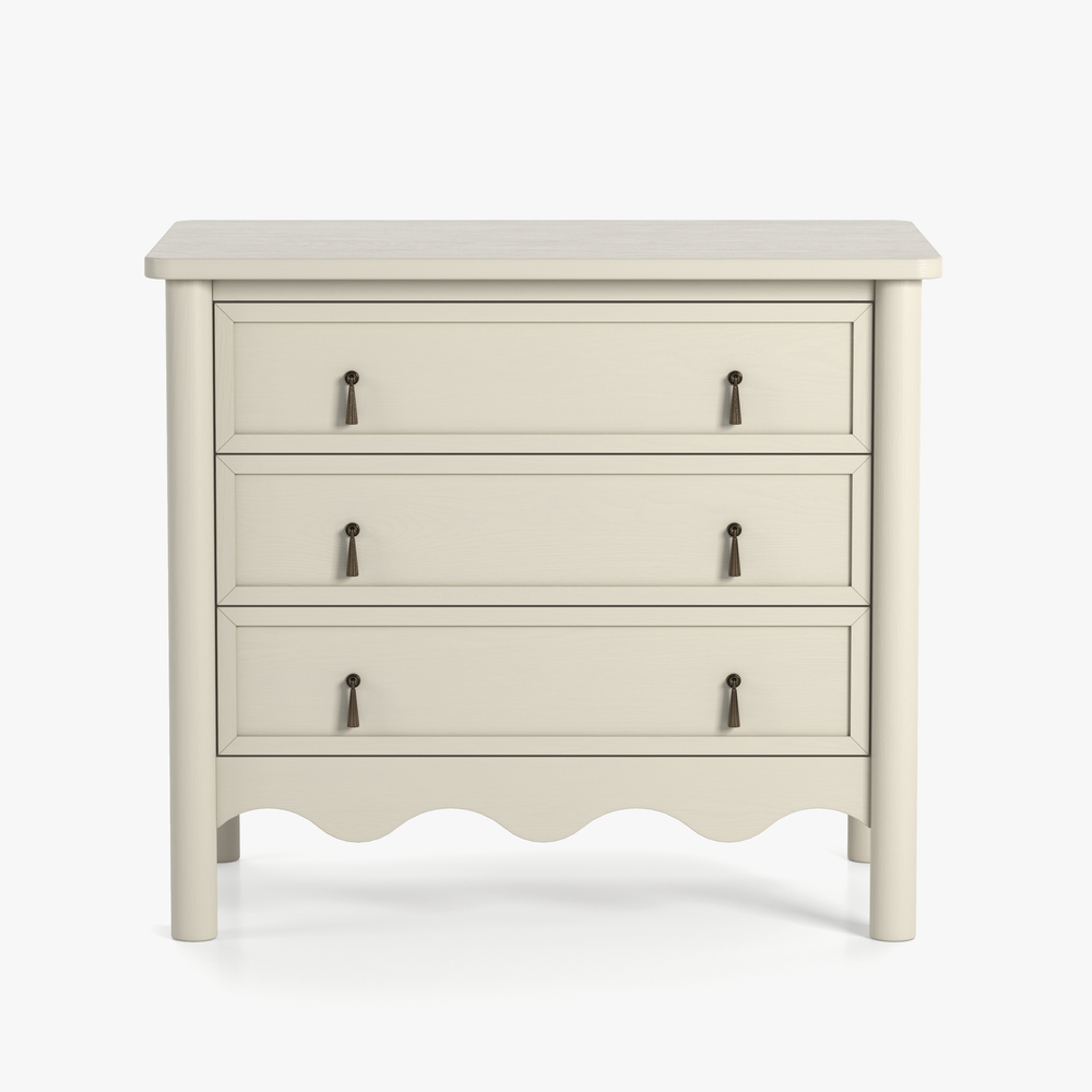 Co.House Onda 3-Drawer Oak Nightstand