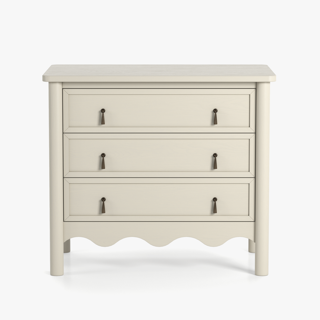 Co.House Onda 3-Drawer Oak Nightstand