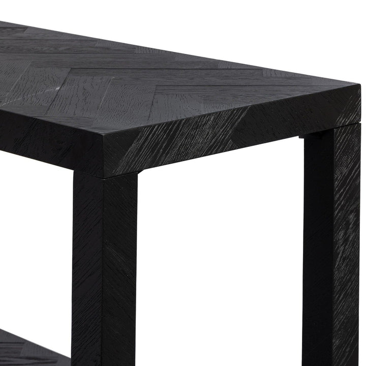 Langston Console Table - Drifted Matte Black