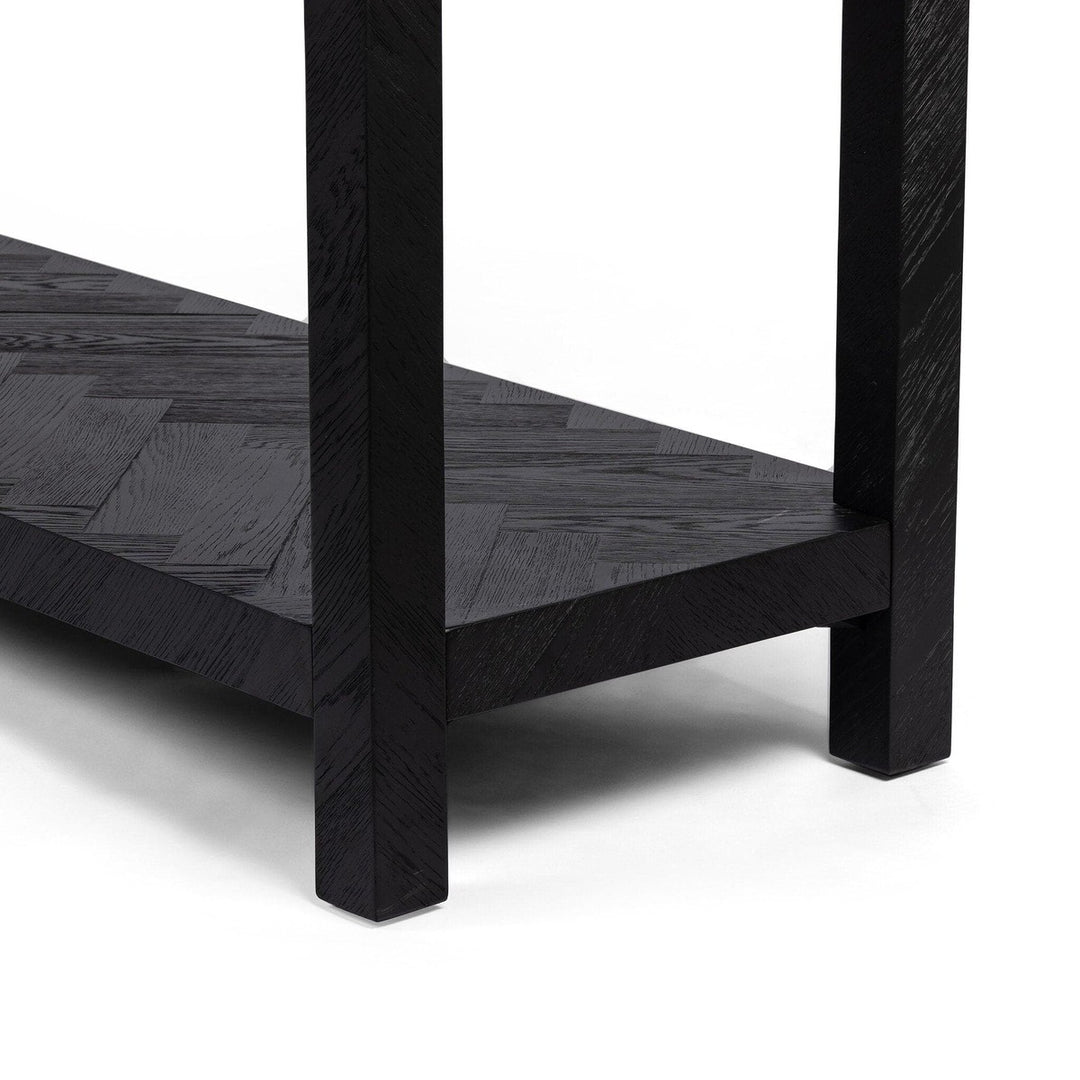 Langston Console Table - Drifted Matte Black