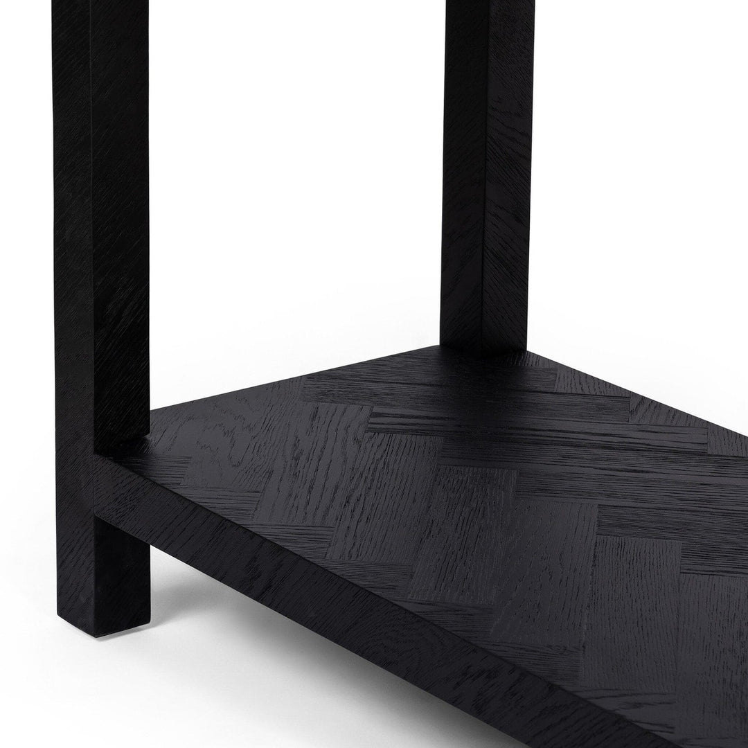 Langston Console Table - Drifted Matte Black